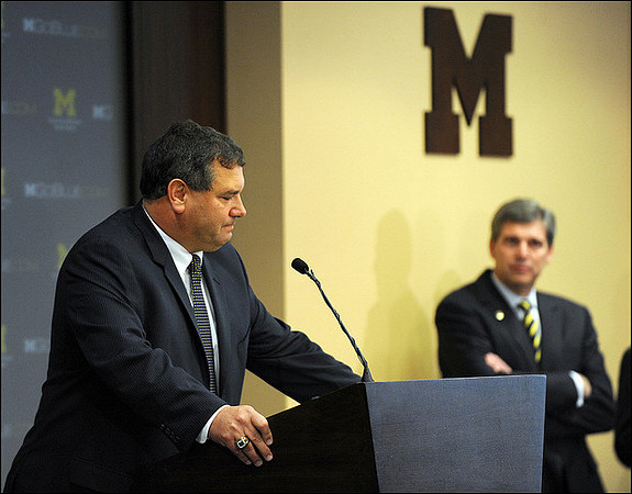 Brady Hoke and David Brandon