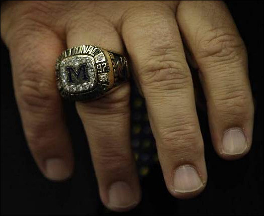 Brady Hoke's 1997 Michigan National Championship Ring