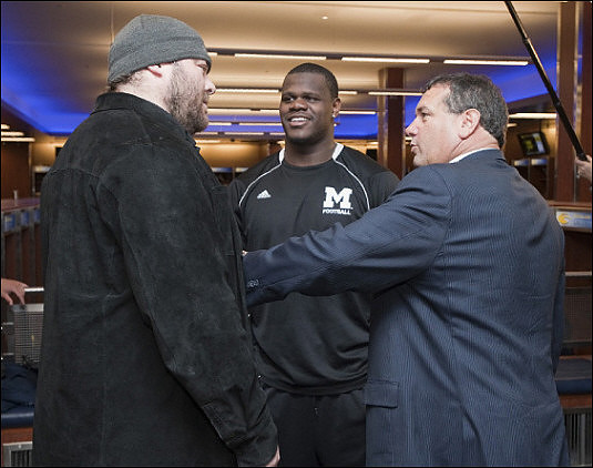 Glen Steele, Kevin Koger, and Brady Hoke