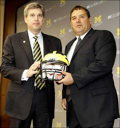 David Brandon and Brady Hoke