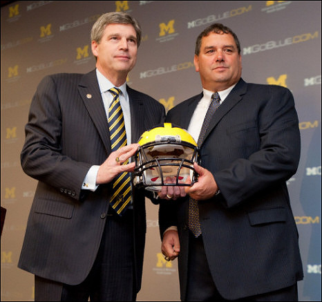 David Brandon and Brady Hoke