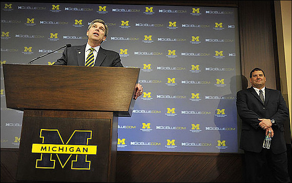David Brandon and Brady Hoke