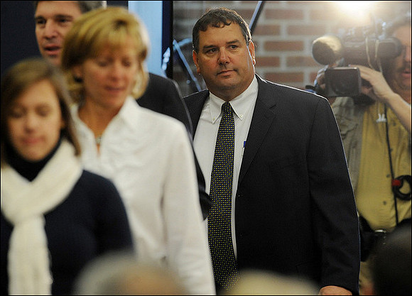 Kelly Hoke, Laura Hoke, David Brandon, and Brady Hoke