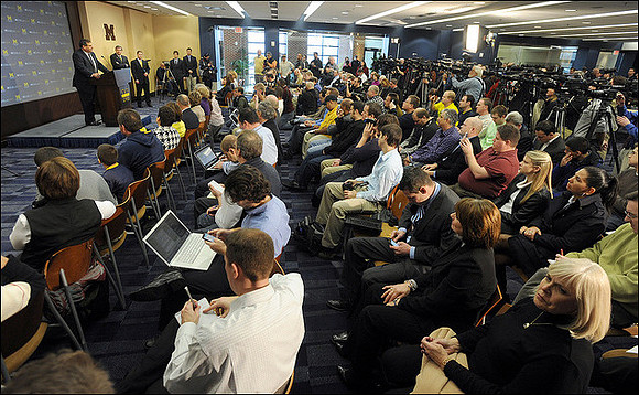 Brady Hoke and David Brandon