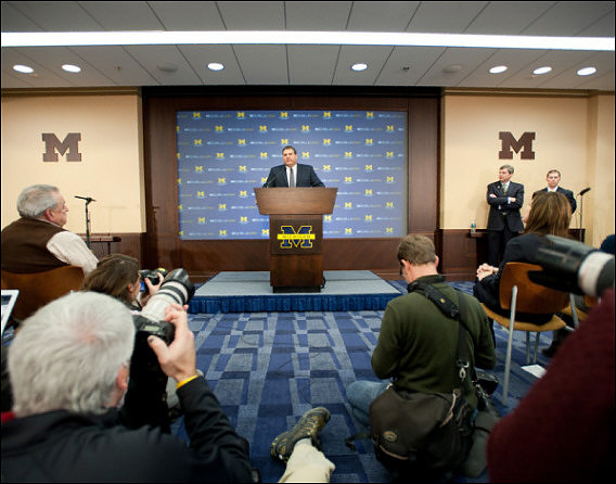 John Hoke, Brady Hoke, and David Brandon