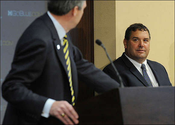 Brady Hoke and David Brandon