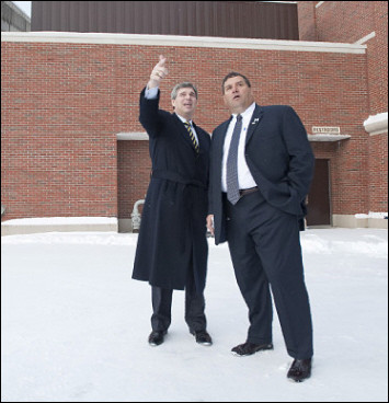 David Brandon and Brady Hoke