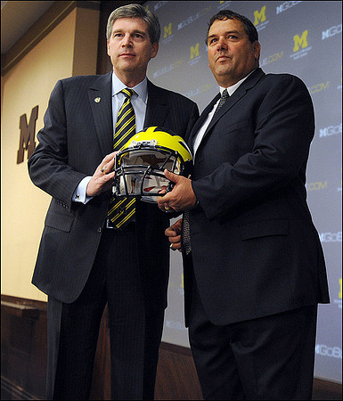 David Brandon and Brady Hoke