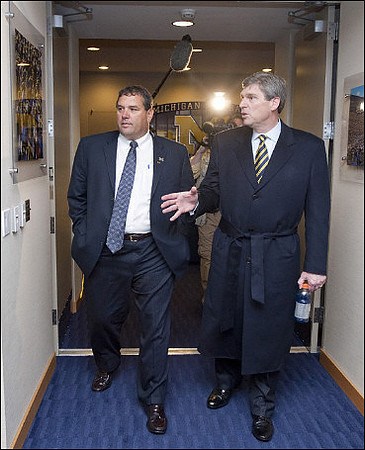 Brady Hoke and David Brandon