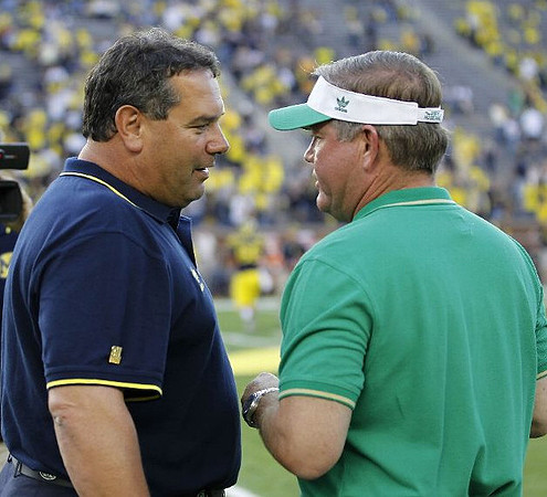 Brady Hoke and Brian Kelly