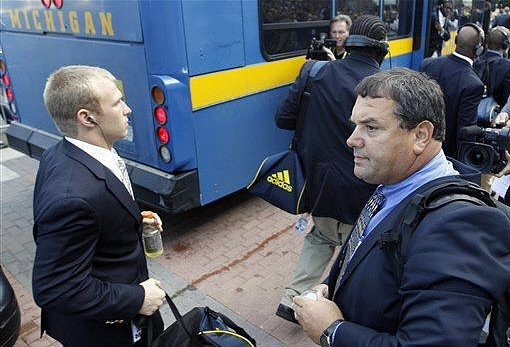 Jordan Kovacs and Brady Hoke