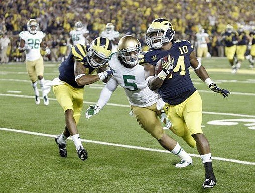 Roy Roundtree (12) and Jeremy Gallon (10)