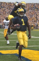 Braylon Edwards (1) and Steve Breaston (15)