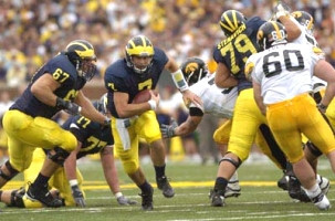 Chad Henne (7), Matt Lentz (67), Jake Long (77), and Adam Stenavich (79)
