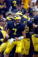 Chad Henne (7), Matt Lentz (67) and Jake Long (77)