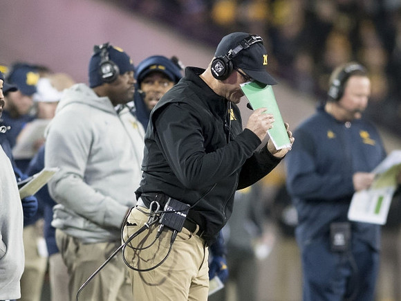Jim Harbaugh and Tim Drevno
