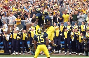 Braylon Edwards (1), Tim Massaquoi (88), and Steve Breaston (15)