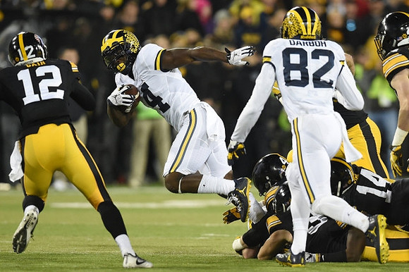 De'Veon Smith (4) and Amara Darboh (82)