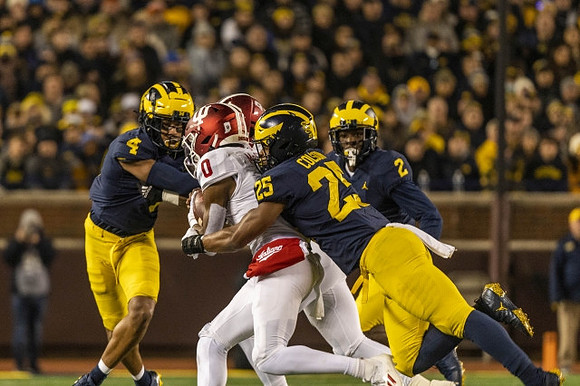 Vincent Gray (4), Junior Colson (25), and Brad Hawkins (2)