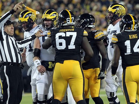 Ben Braden (71), Mason Cole (52), and Kyle Kalis (67)