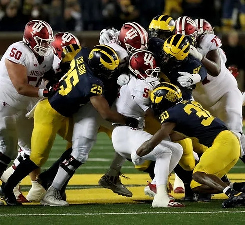 Junior Colson (25), Daxton Hill (30), and Mazi Smith (58)