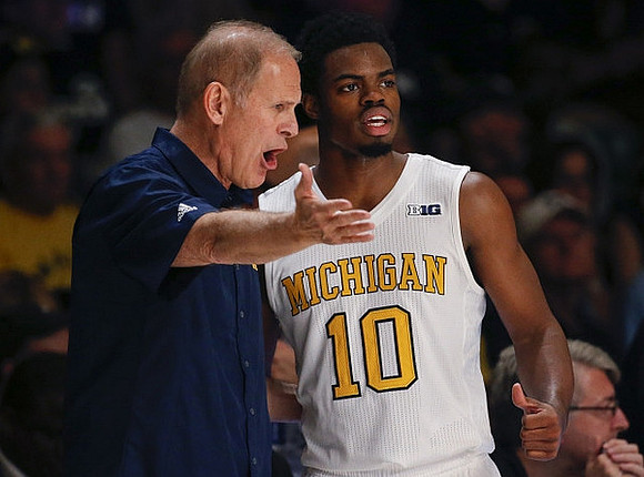 John Beilein and Derrick Walton Jr. (10)