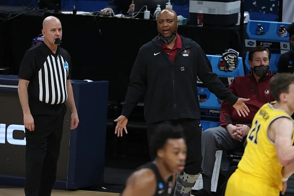 Florida State Head Coach Leonard Hamilton and Franz Wagner (21)