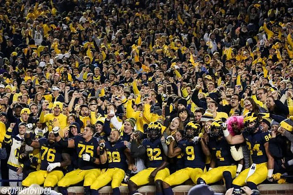 Juwann Bushell-Beatty (76), Jon Runyan Jr. (75), Grant Perry (88), Nick Eubanks (82), Donovan Peoples-Jones (9), Nico Collins (4), and Sean McKeon (84)