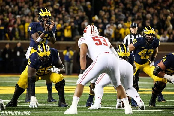Michael Onwenu (50), Joe Milton (5), Ben Mason (42), and Ben Bredeson (74)