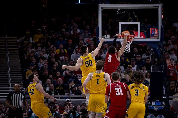 Will Tschetter (42), Vladislav Goldin (50), Danny Wolf (1), and Tre Donaldson (3)