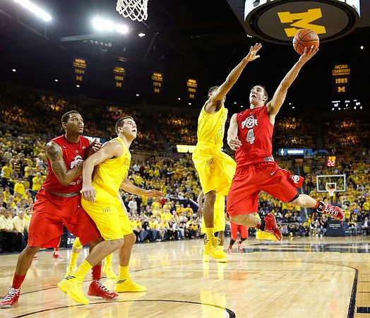 Mitch McGary (4) and Trey Burke (3)
