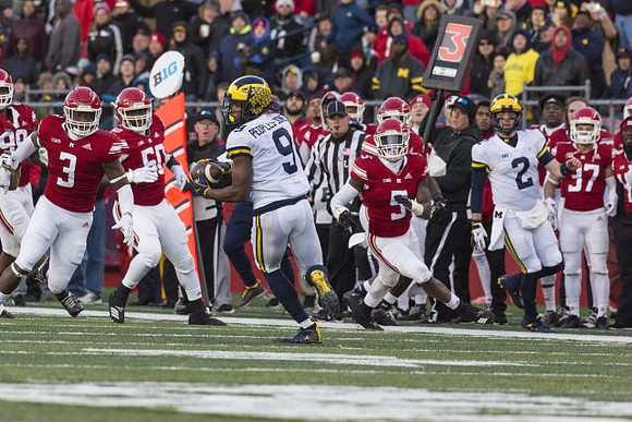Donovan Peoples-Jones (9) and Shea Patterson (2)