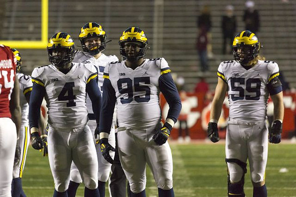 Donovan Jeter (95), Noah Furbush (59), and Warde Manuel