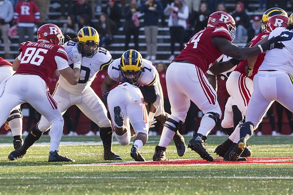 Devin Bush (10) and Khaleke Hudson (7)