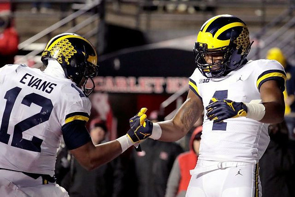 Chris Evans (12) and Nico Collins (4)