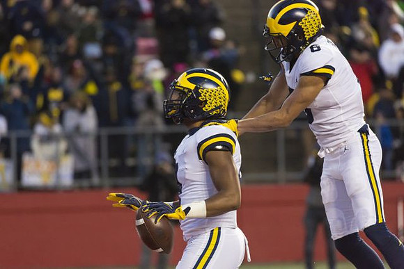Nico Collins (4) and Ronnie Bell (8)