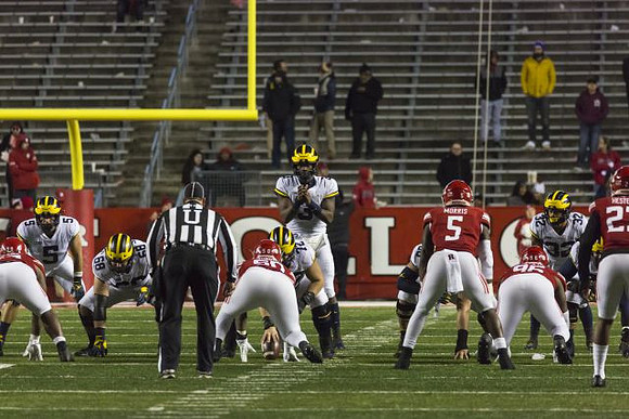 Jared Wangler (5), Luke Schoonmaker (89), Stephen Spanellis (72), Joe Milton (3), and Berkley Edwards (32)
