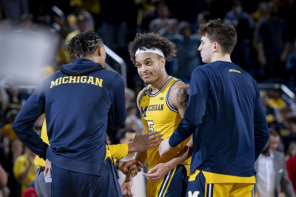 Jett Howard (13), Terrance Williams II (5), and Will Tschetter (42)