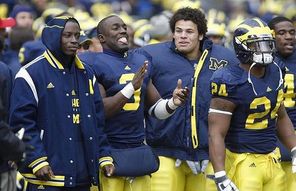 Stevie Brown (3), Mike Martin (68), and Kevin Grady (24)