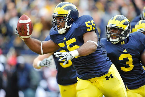 Brandon Graham (55) and Stevie Brown (3)