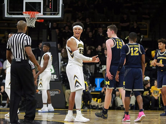 Jon Teske (15), Muhammad-Ali Abdur-Rahkman (12), and Isaiah Livers (4)