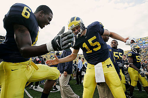 Donovan Warren, Ryan Mallett, Brandon Graham, and Ohene Opong-Owusu