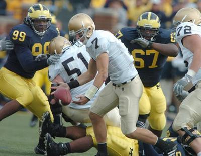Brandon Graham, Terrance Taylor, and Adam Patterson