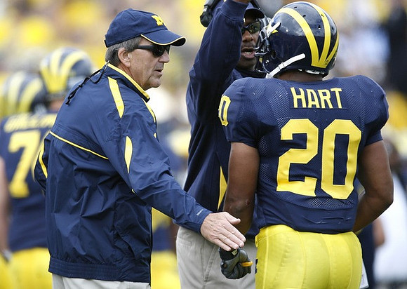 Lloyd Carr, Fred Jackson, and Michael Hart