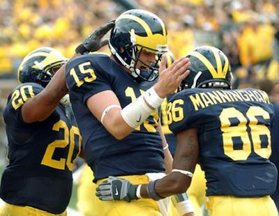 Ryan Mallett, Michael Hart, and Mario Manningham