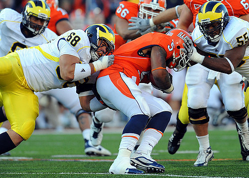 Mike Martin (68) and Brandon Graham (55)