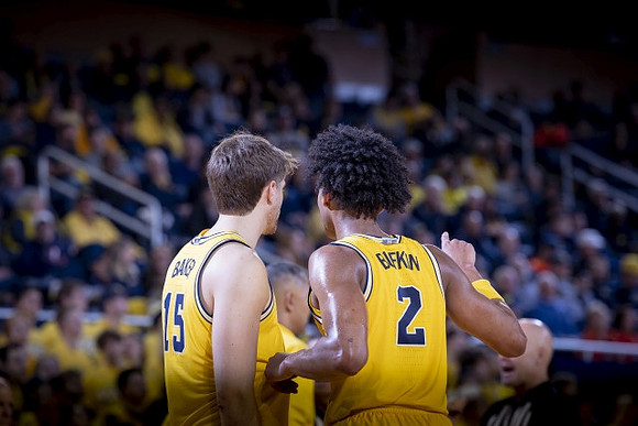Joey Baker (15) and Kobe Bufkin (2)