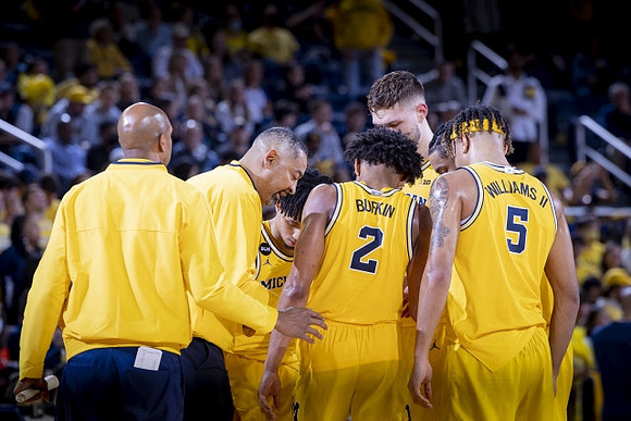 Saddi Washington, Juwan Howard, Jaelin Llewellyn (3), Kobe Bufkin (2), Terrance Williams II (5), and Hunter Dickinson (1)