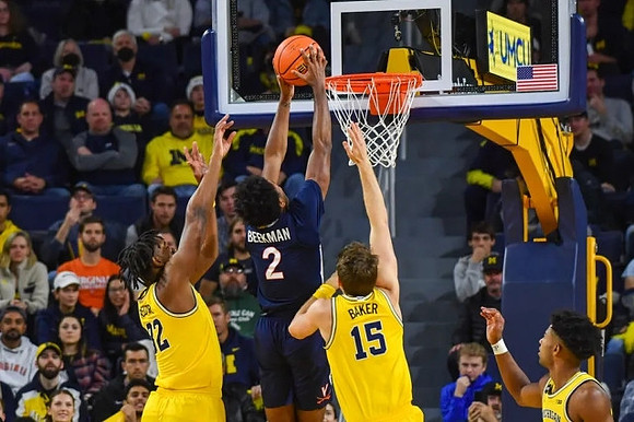 Tarris Reed Jr. (32), Joey Baker (15), and Jace Howard (25)