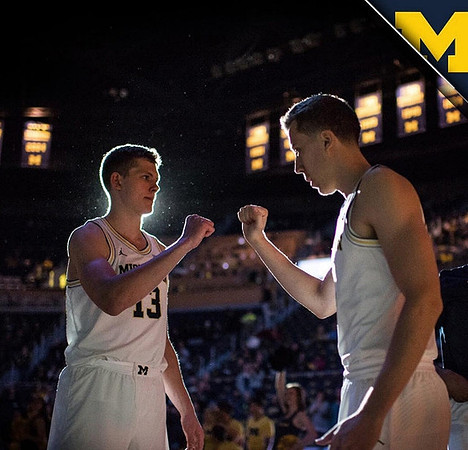 Moritz Wagner (13) and Duncan Robinson (22)